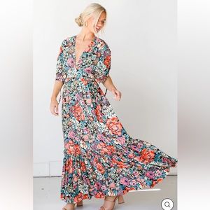 Brand new never worn, floral maxi dress